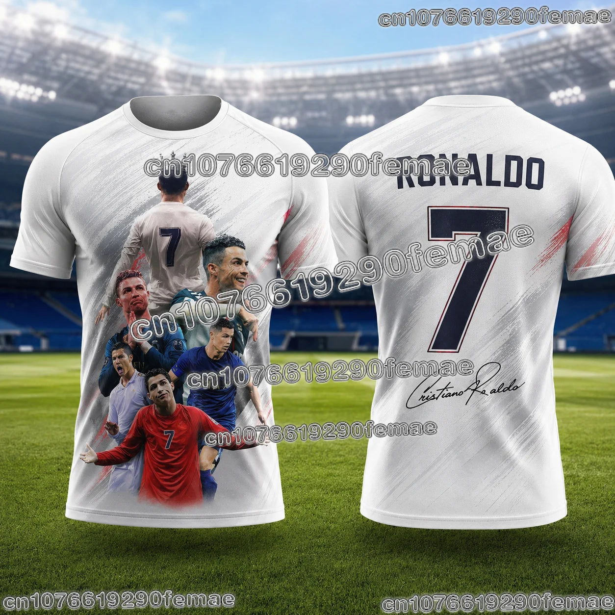 2026 New Ronaldo No.7 Football Jersey Oversized Breathable