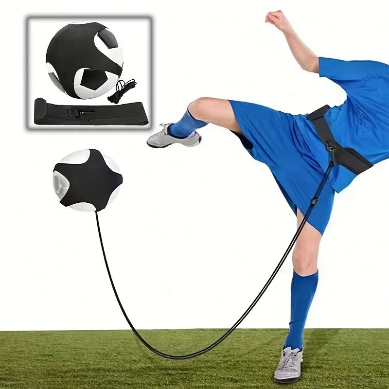 1 Set ofSoccer Training Equipment with Rope Bag,  Dribbling Belt