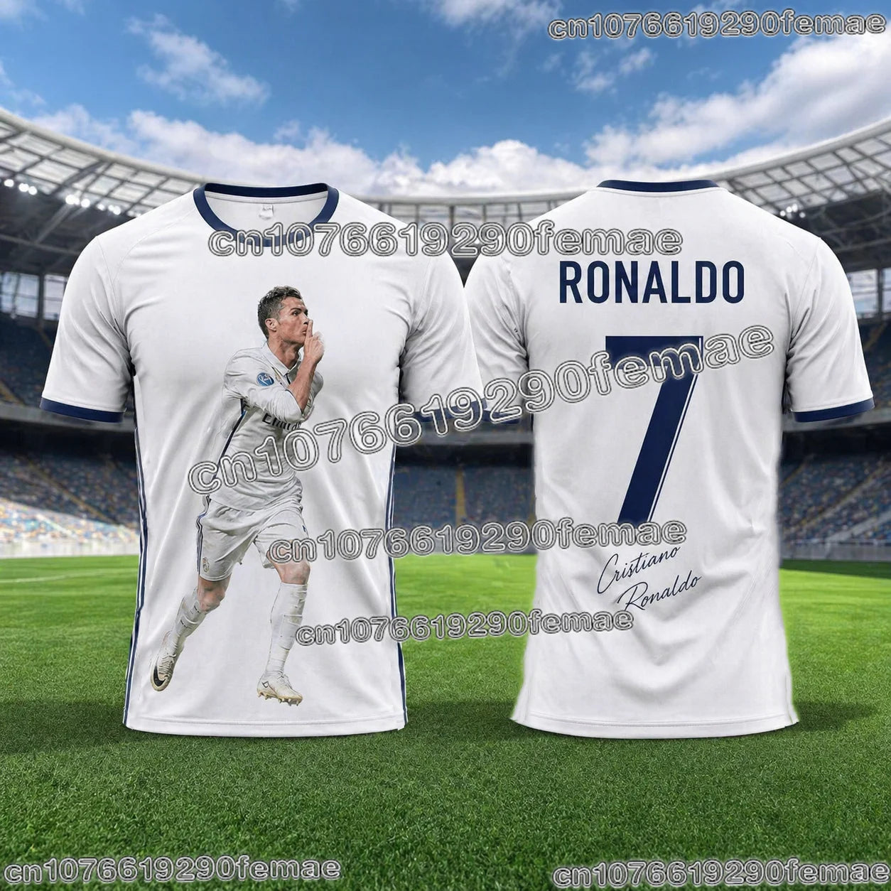 2026 New Ronaldo No.7 Football Jersey Oversized Breathable