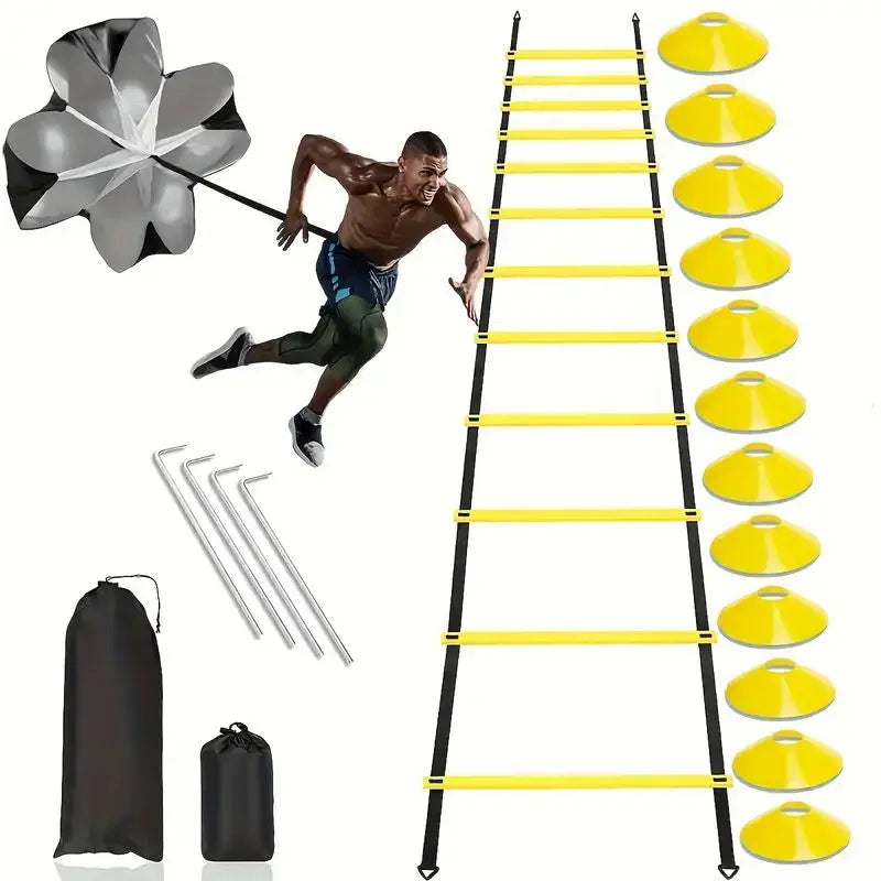 Soccer Training Equipment Fitness Speed Training Resistant Parachute Chute Running Umbrella