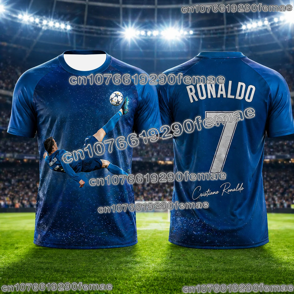 2026 New Ronaldo No.7 Football Jersey Oversized Breathable
