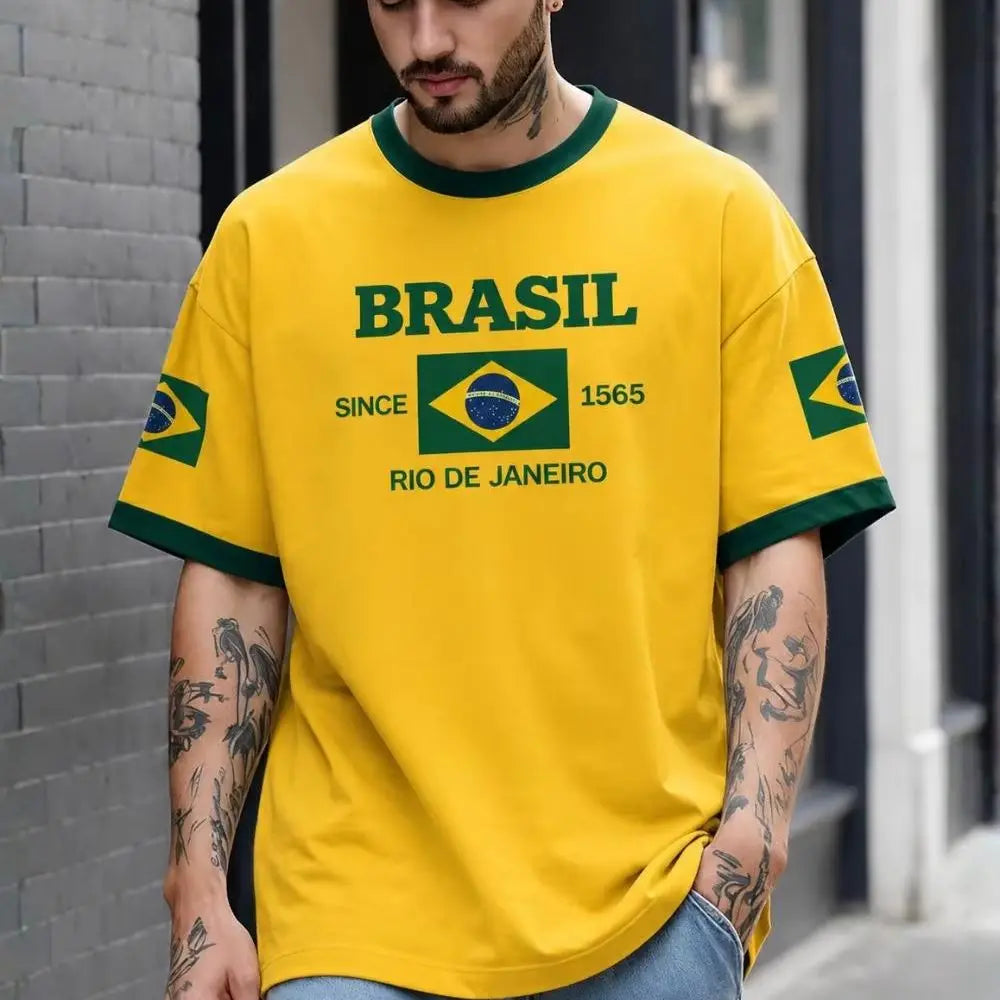 2026 brasil  Soccer Jersey Women Men Sports T-Shirts Plus Size sport casual Jerseys Unisex Graphic women men fans T Shirts
