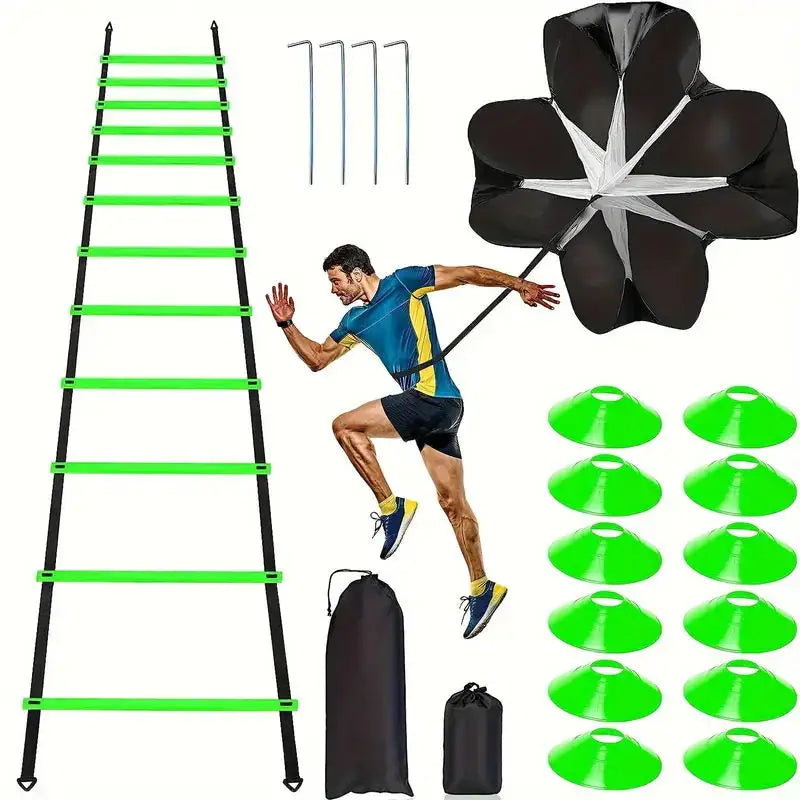 Soccer Training Equipment Fitness Speed Training Resistant Parachute Chute Running Umbrella