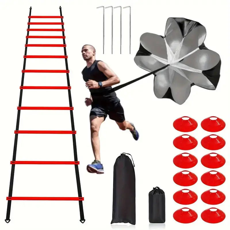 Soccer Training Equipment Fitness Speed Training Resistant Parachute Chute Running Umbrella
